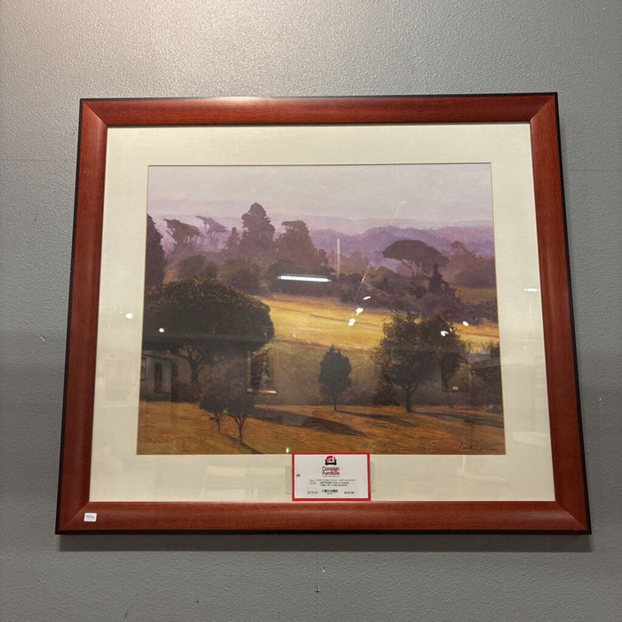 Cherry Framed Valley W/ Trees Artwork (BAH)