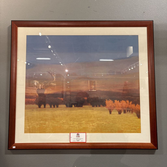 XL Brown Framed Scenic Artwork (BTK)