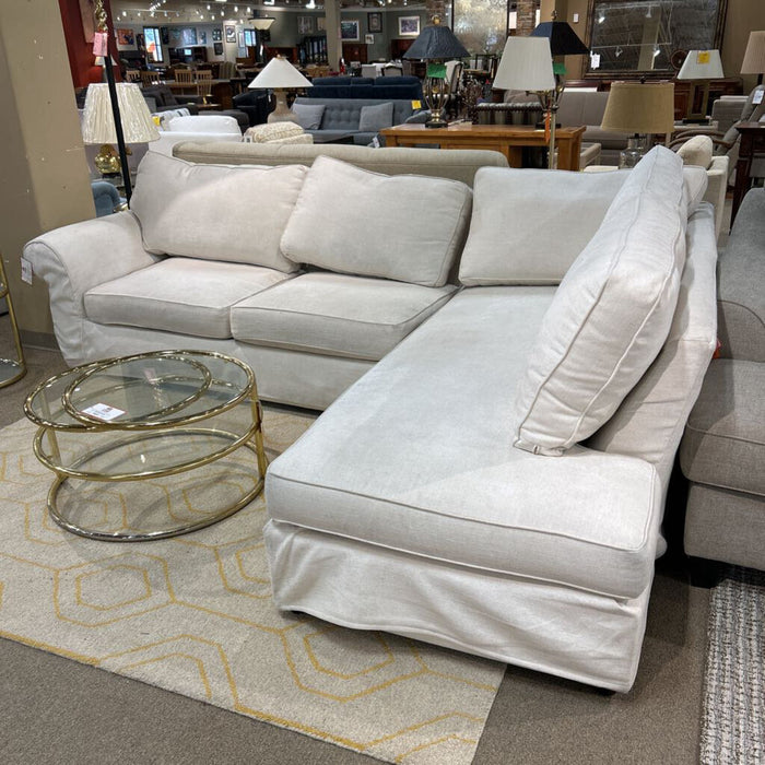 White Pottery Barn Sectional(BLLK)