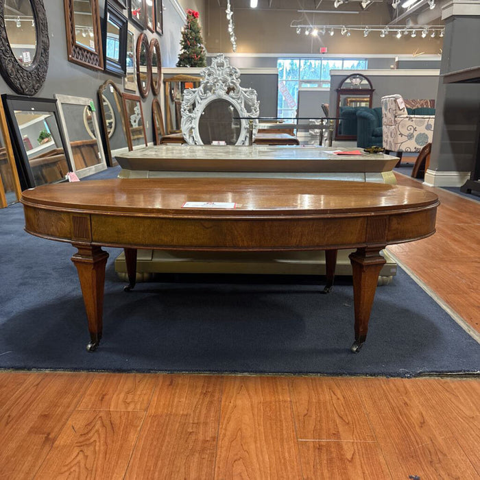Wooden Oval Coffee Table (KL)