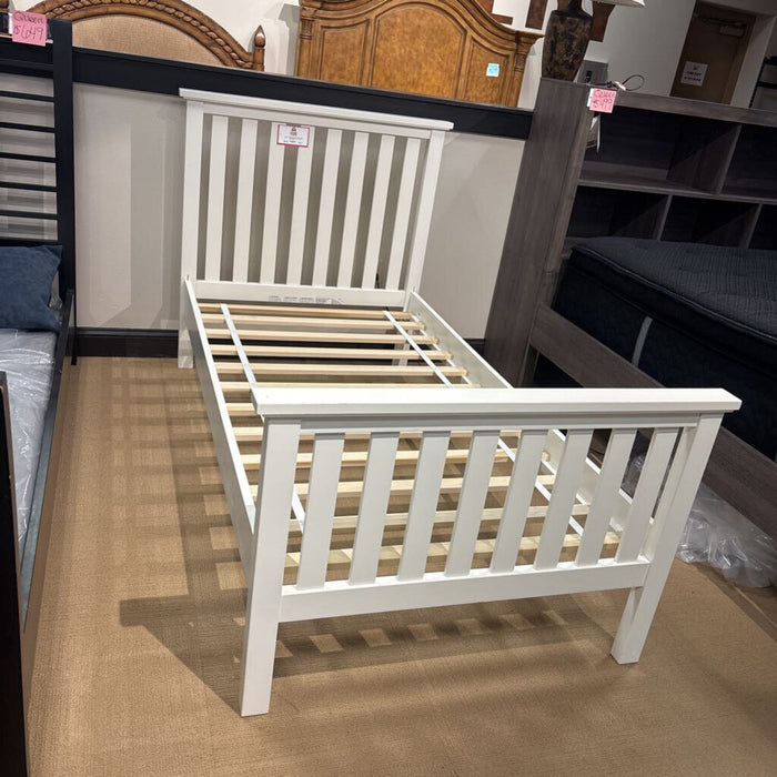 White Pottery Barn Bed Frame (CTH)