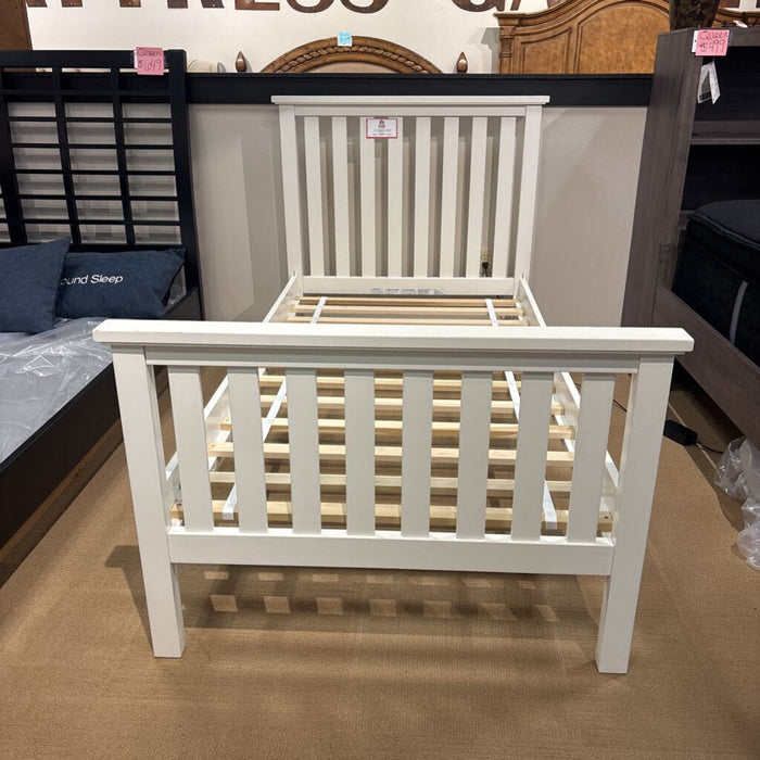 White Pottery Barn Bed Frame (CTH)