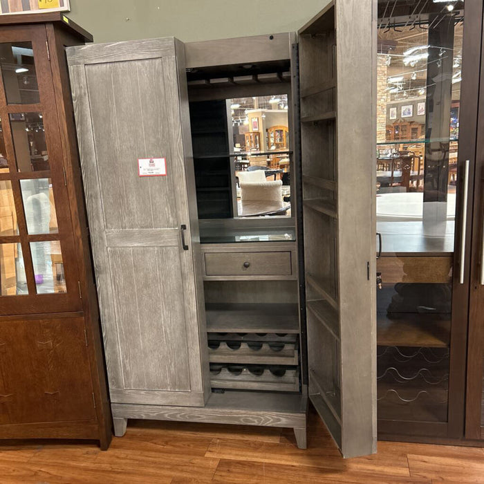 Westbrook Gray Wine Cabinet (BIHH)