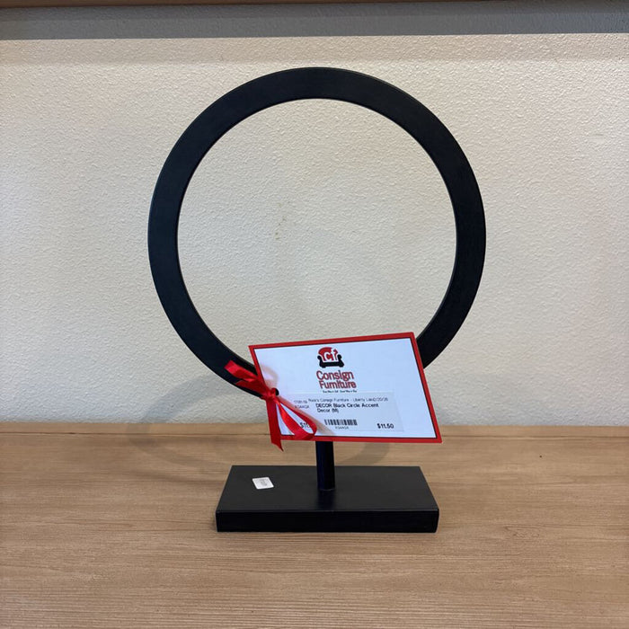 Black Circle Accent Decor (M)