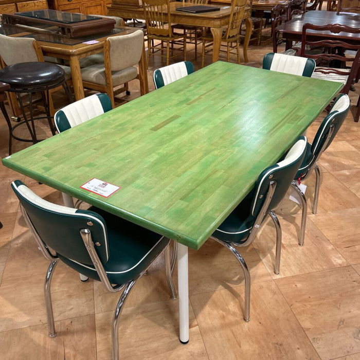 Light Green Wood DR Table(LSH)