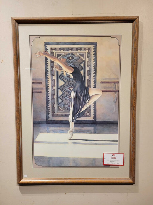 Oak Framed Ballet Dancer Art(AT)