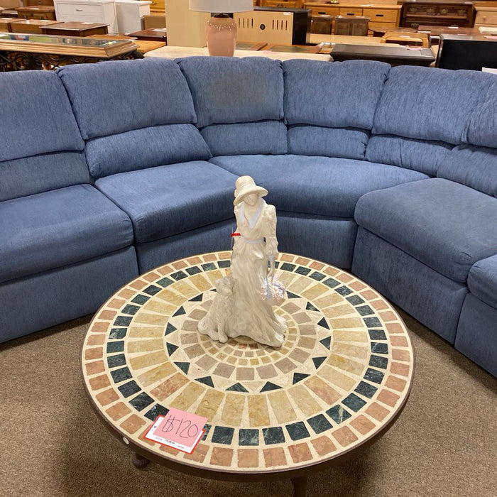 Porcelain Statue of Woman/Dog(KL)