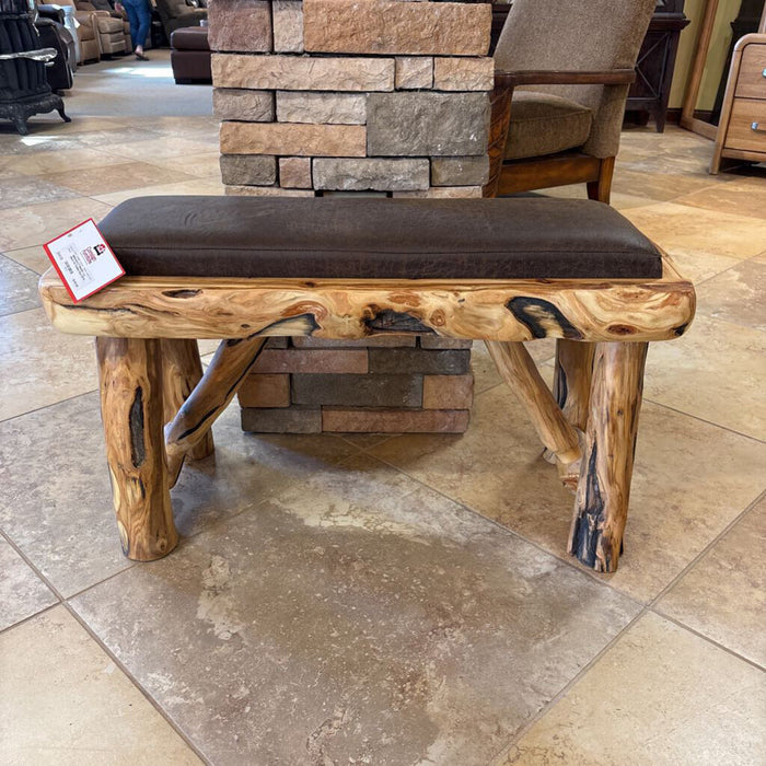 Log Bench W/ Padded Seat (BTK)