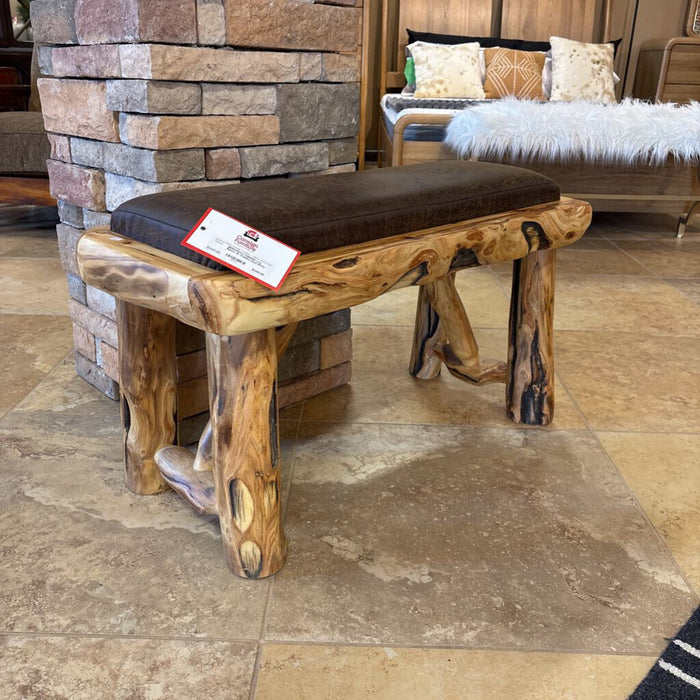 Log Bench W/ Padded Seat (BTK)