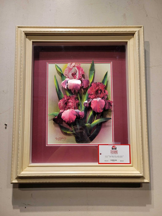 White Floral Pink Art(AT)