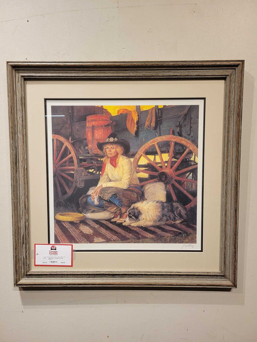 Coors Cowgirl w/ Dog Art(KL)