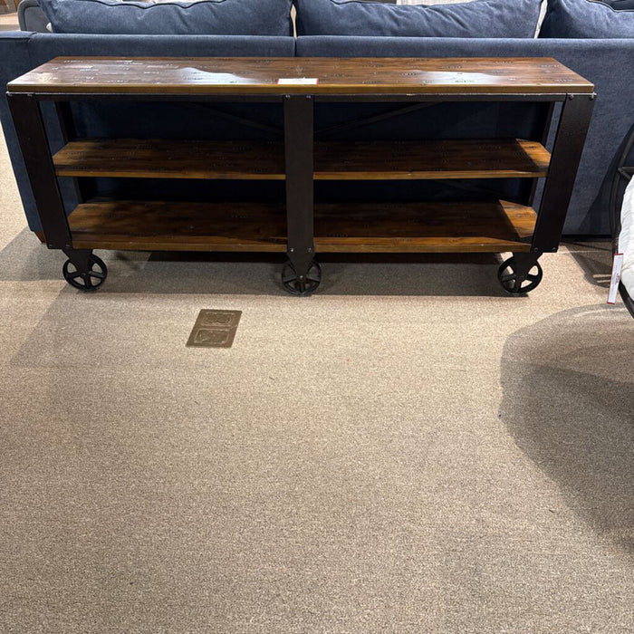 Industrial Rustic DW Rolling Cart (MAK)