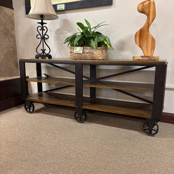 Industrial Rustic DW Rolling Cart (MAK)