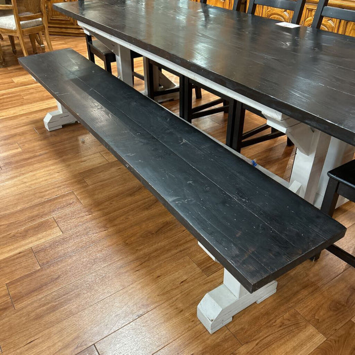 Black & Grey DR Table + 5 Chairs (SKH)