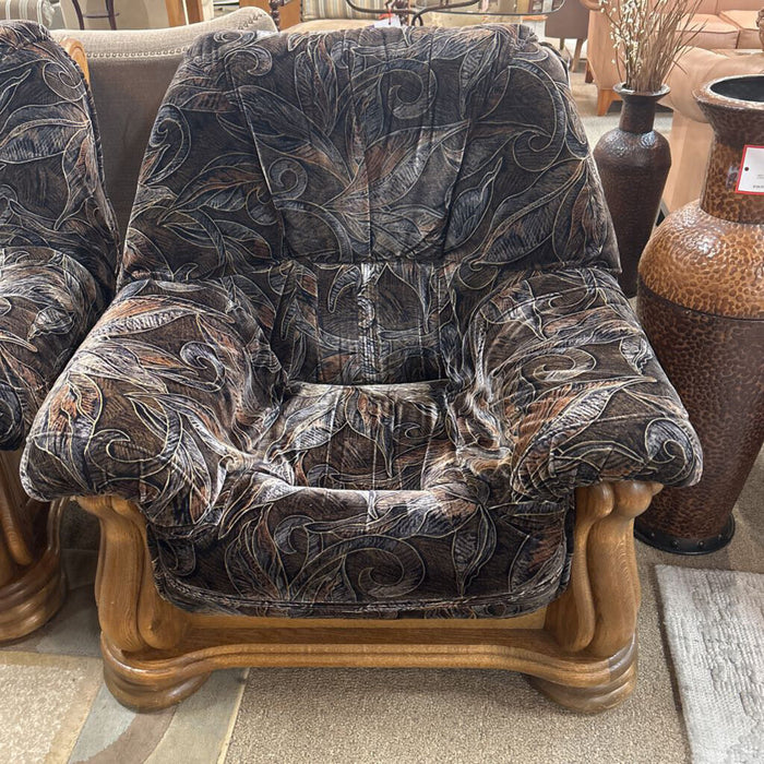 Leaf Pattern DW Felt Chair (BTK)