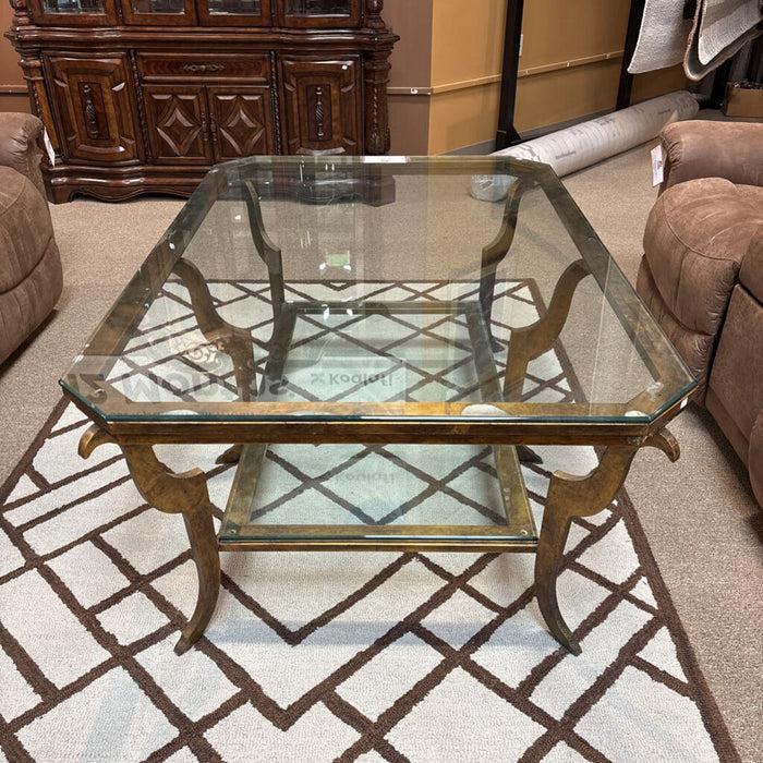 Glass top coffee table (CTH)