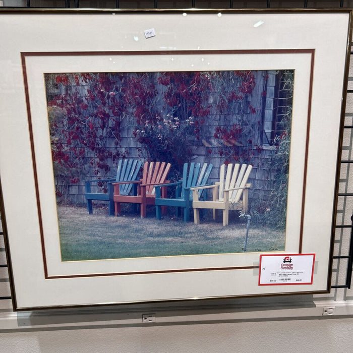 Gold Framed Patio CH Artwork(LS)