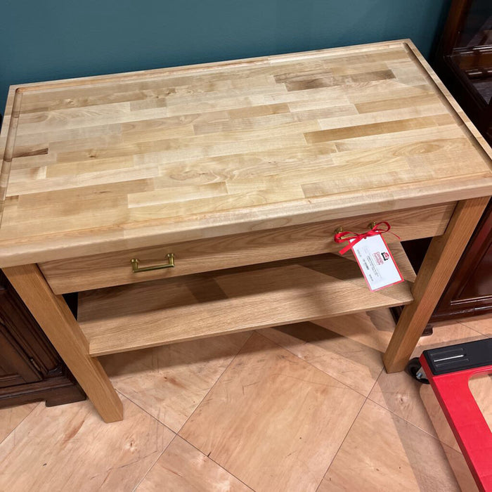 Butcher Block Topped 2-Tier Table (CTH)