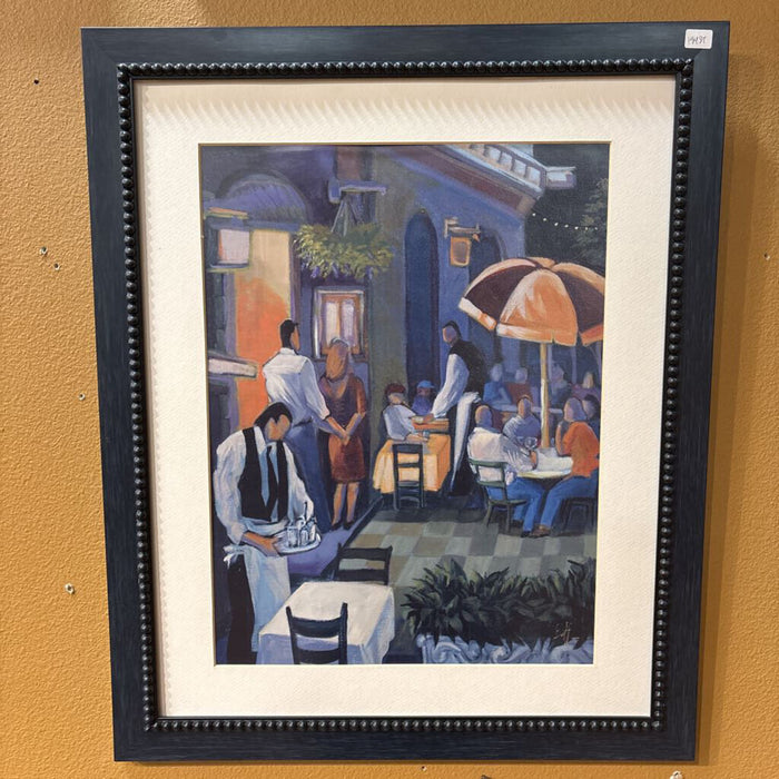 Dark Blue Restaurant Art(LH)