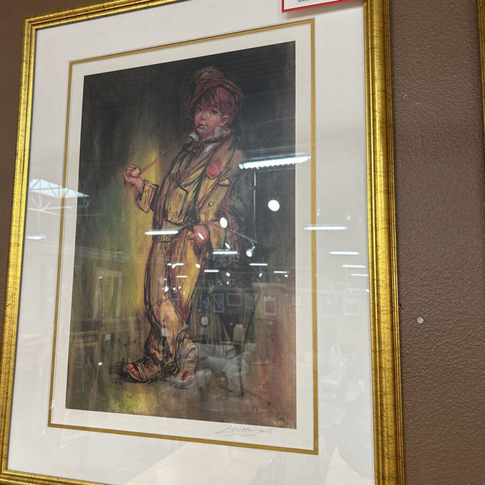 Gold Framed Boy Art(AT)