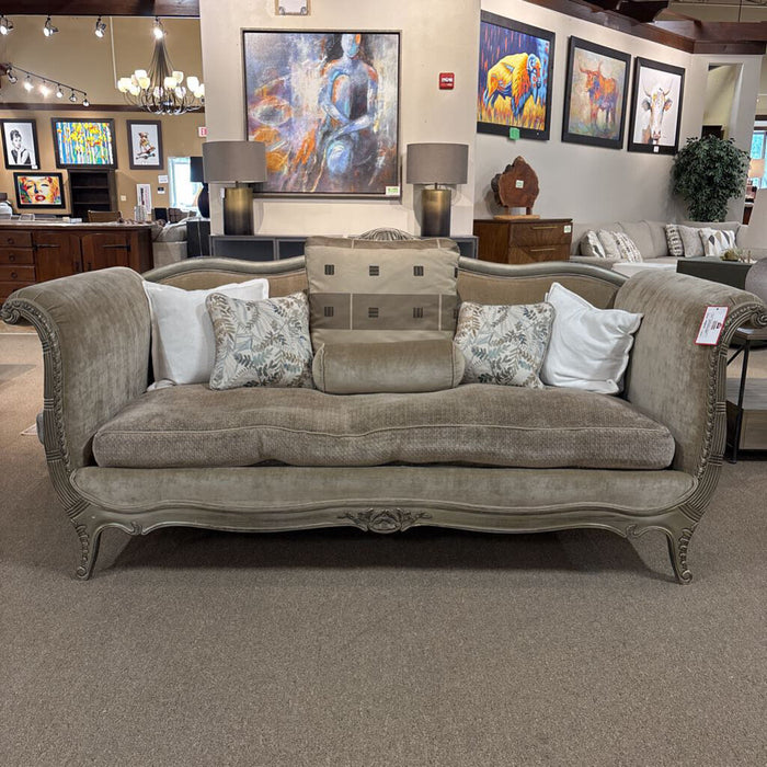 Tan Heritage Drexel Style Sofa (SMK)