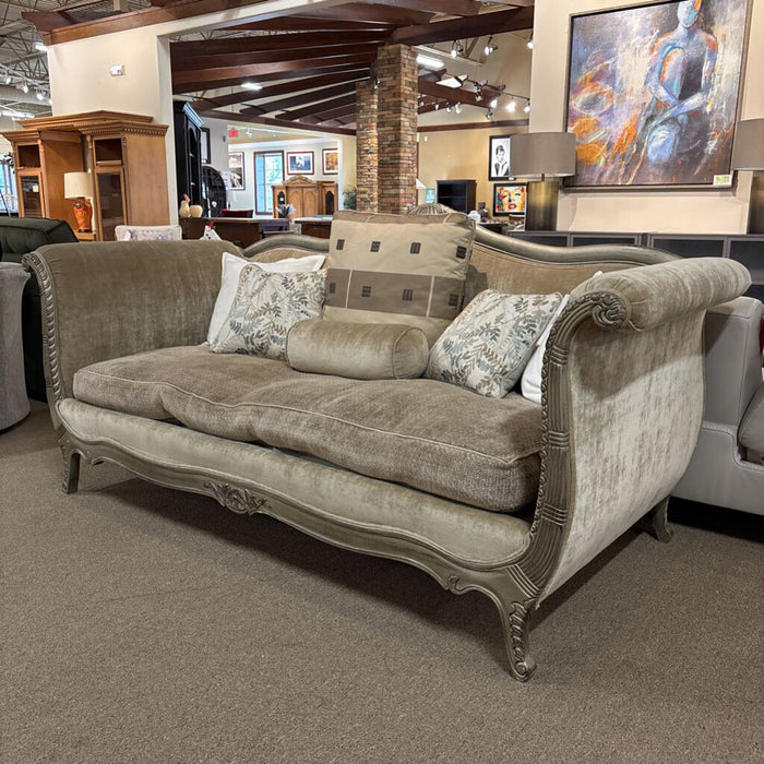 Tan Heritage Drexel Style Sofa (SMK)