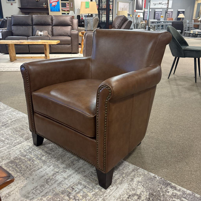 Brown Leather NH Accent Chair (MIA)