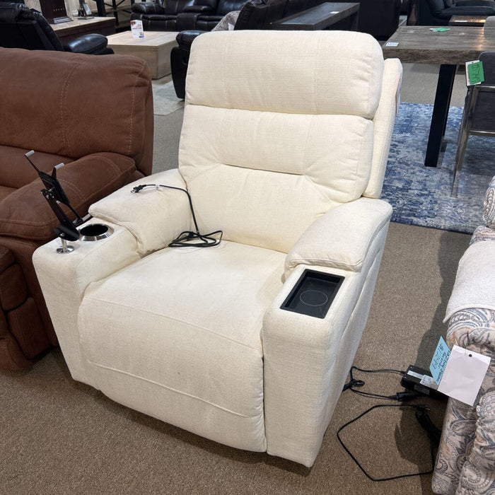 White Fabric Recliner (MKH)