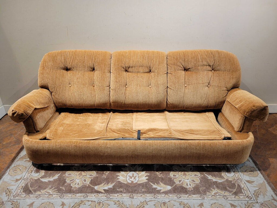 Orange Flexsteel Sleeper Sofa(ATH)