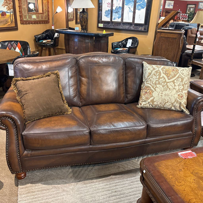 Brown Leather NH Sofa(ATK)