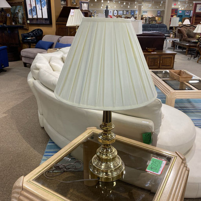 Gold Table Lamp W/ Shade