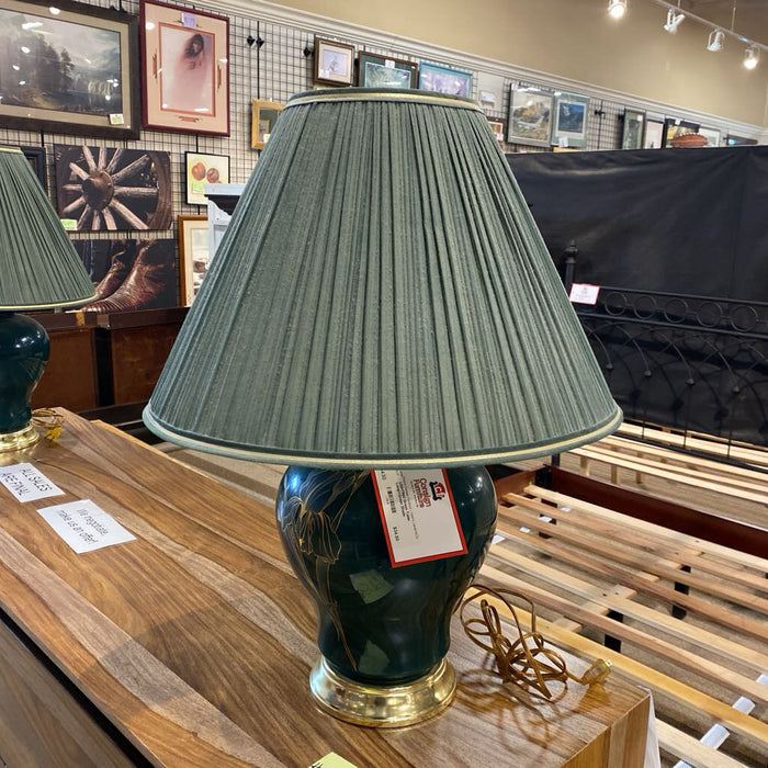 Green Table Lamp+Green Shade