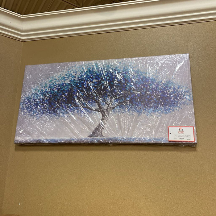 Navy Blue Tree Of Life Canvas (KL)
