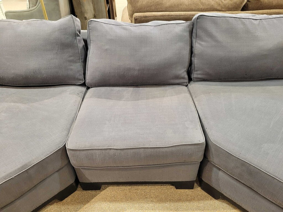 3pc Grey Fabric Sectional (AMK)