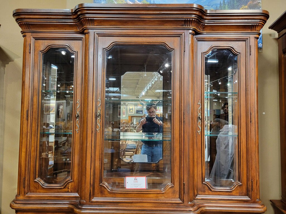 Darkwood 2-Piece Hutch + Glass (ATH)