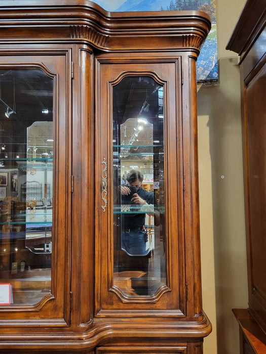 Darkwood 2-Piece Hutch + Glass (ATH)