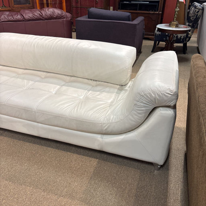 White Leather Modern Sectional (CKK)