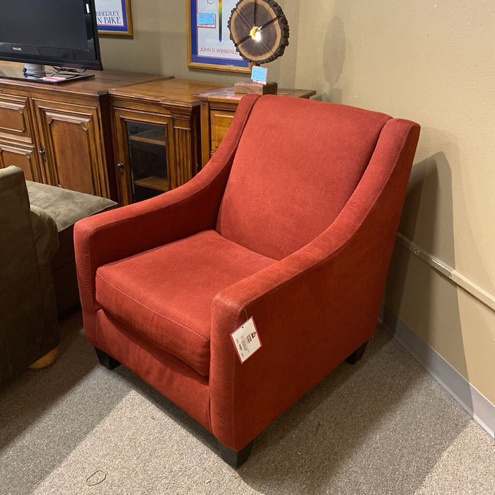 Red Fabric Occasional Chair (BTK)
