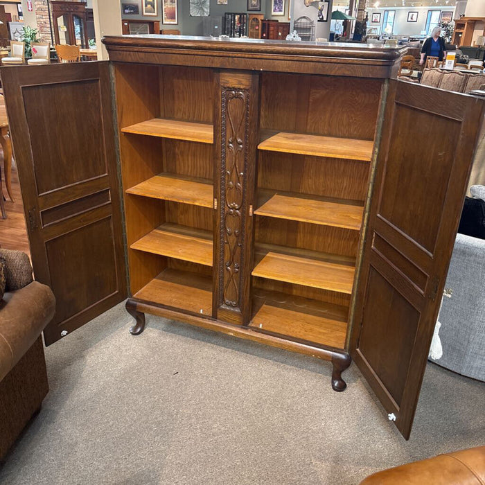 Antique Carved 2 Door Cabinet (CTH)