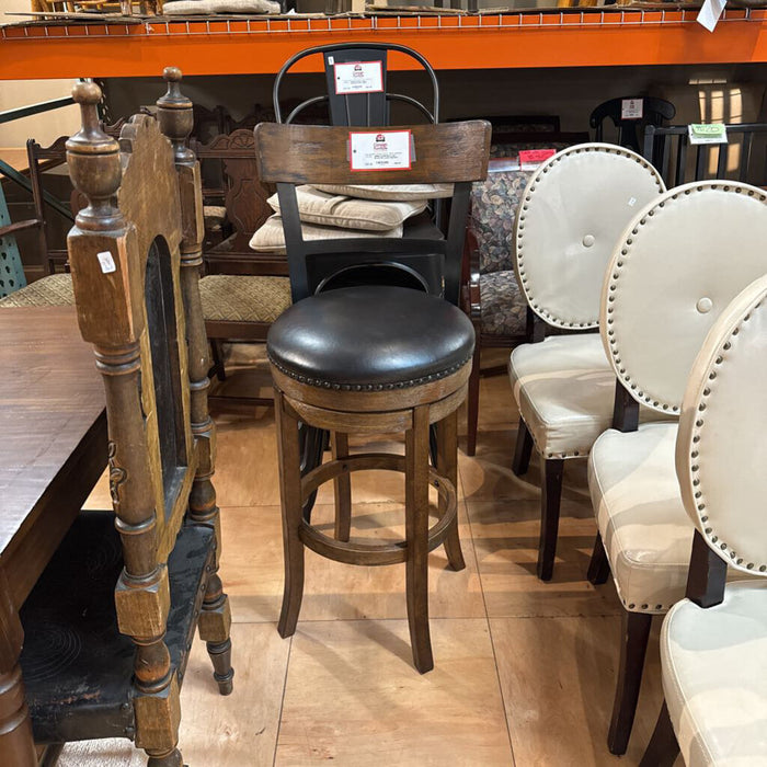 Birch Lane Brown NH Leather Barstool