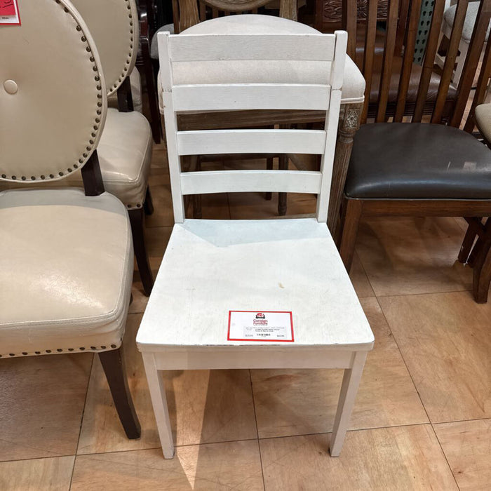 White Wood Crate & Barrel Chair