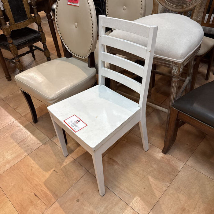 White Wood Crate & Barrel Chair