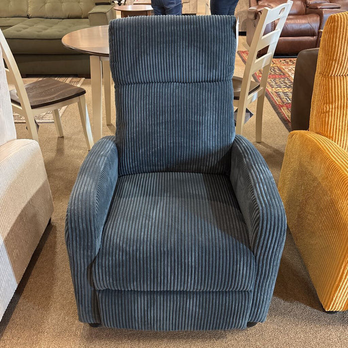Blue Push Back Reclining Chair (LLL)