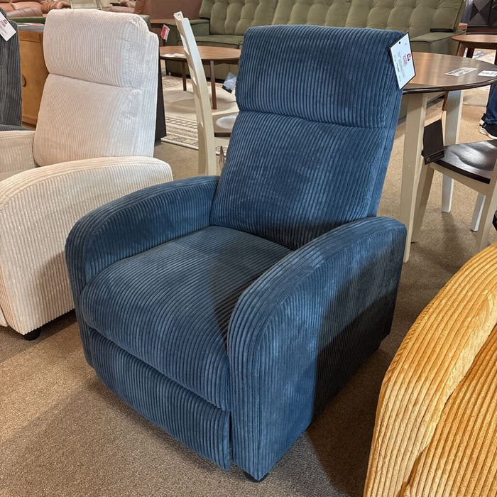 Blue Push Back Reclining Chair (LLL)