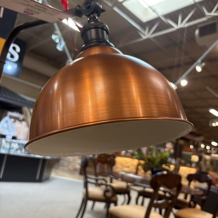 Blk Metal+Copper Shade Floor Lamp (BII)