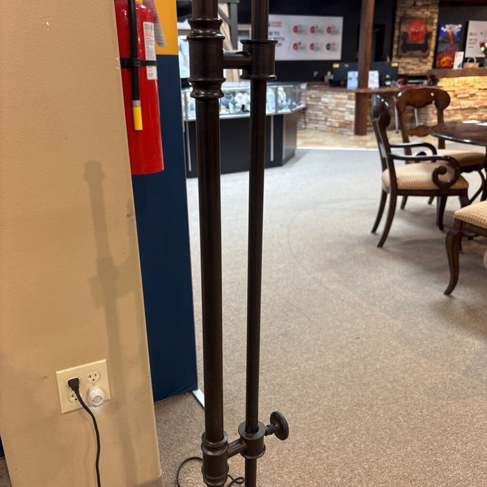 Blk Metal+Copper Shade Floor Lamp (BII)