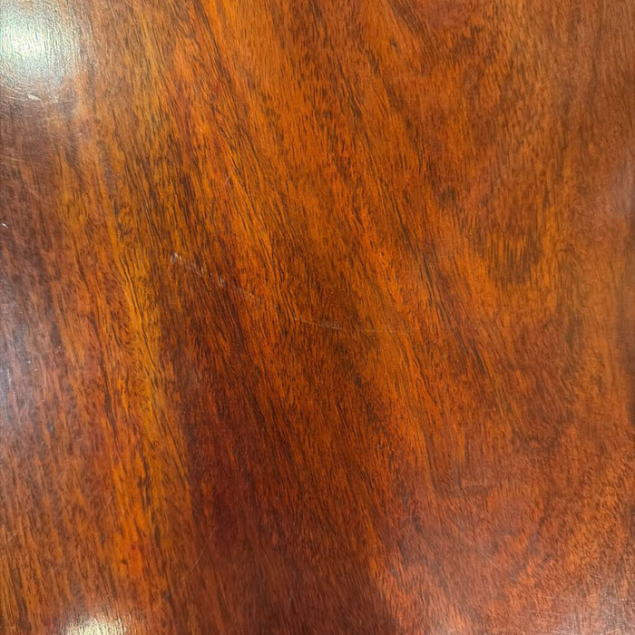 Cherry Wood Round Carved End Table (BLM)