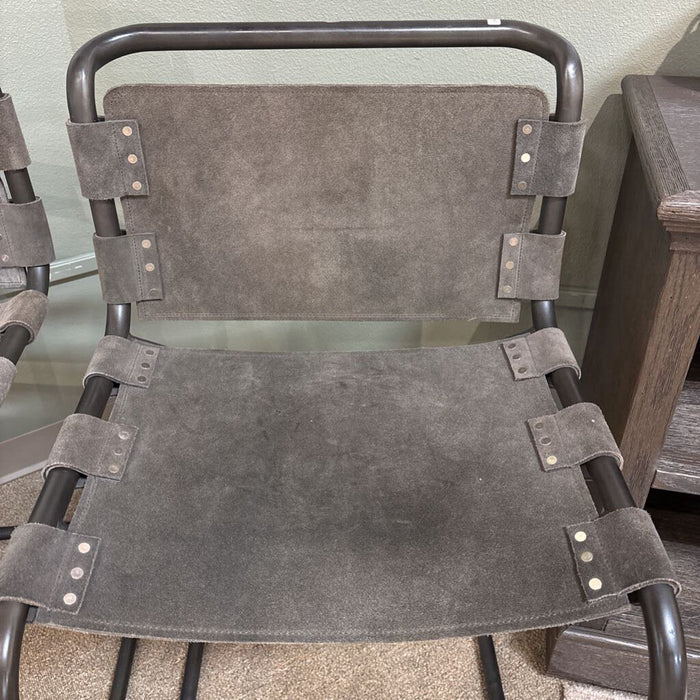 S/2 Leather Barstools(MAK)