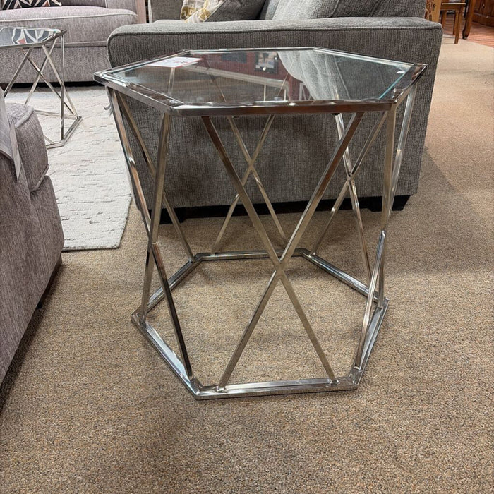 Hexagon GT End Table(SK)