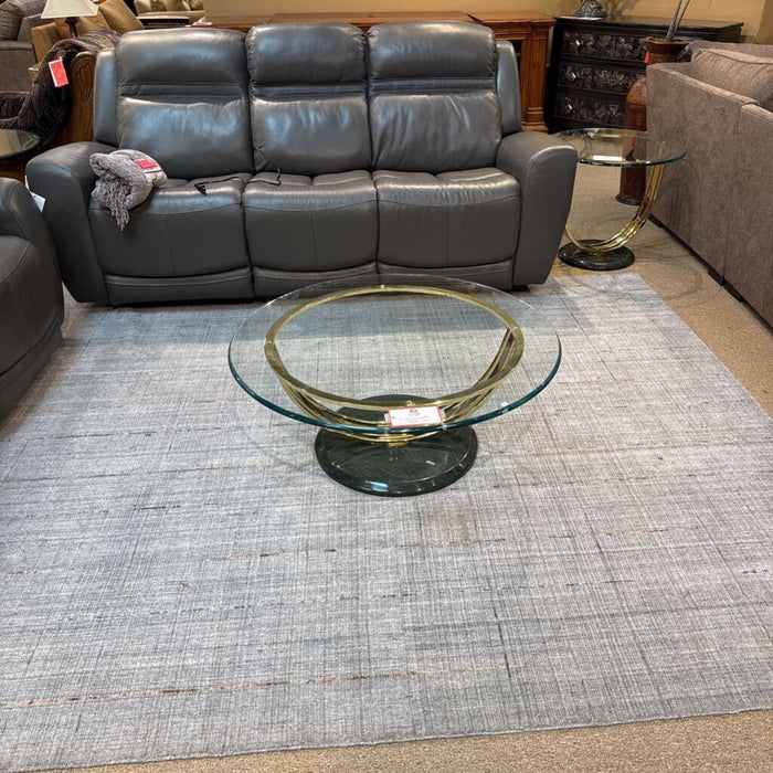 Gold GT Coffee Table w/ Stone Base(BAH)